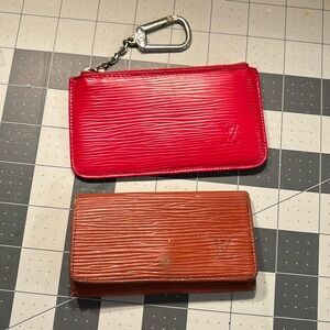 Louis Vuitton Epi Leather Key Pouch and Key Holder Set Project Wallet